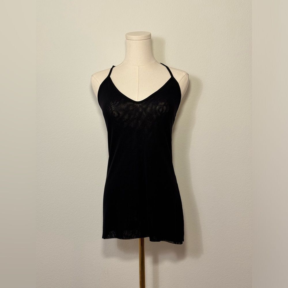 Aeffe Black Spagetti Strap Tank Top Women’s Size XL Extra Large
